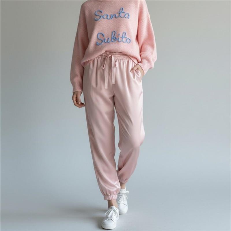 pantalone con laccio in vita delicate